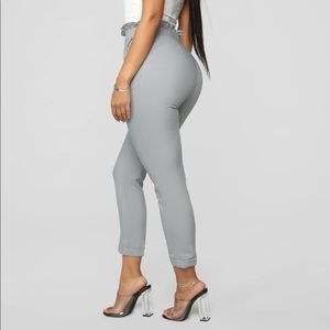 Fashion Nova Grey Dress Pants - Ankle Pant